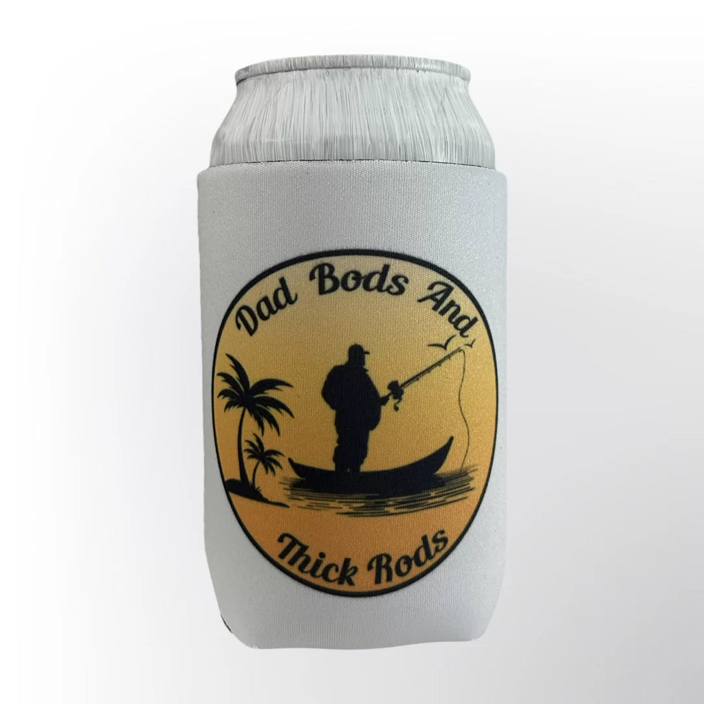 Dad Bods & Thick Rods White Koozie