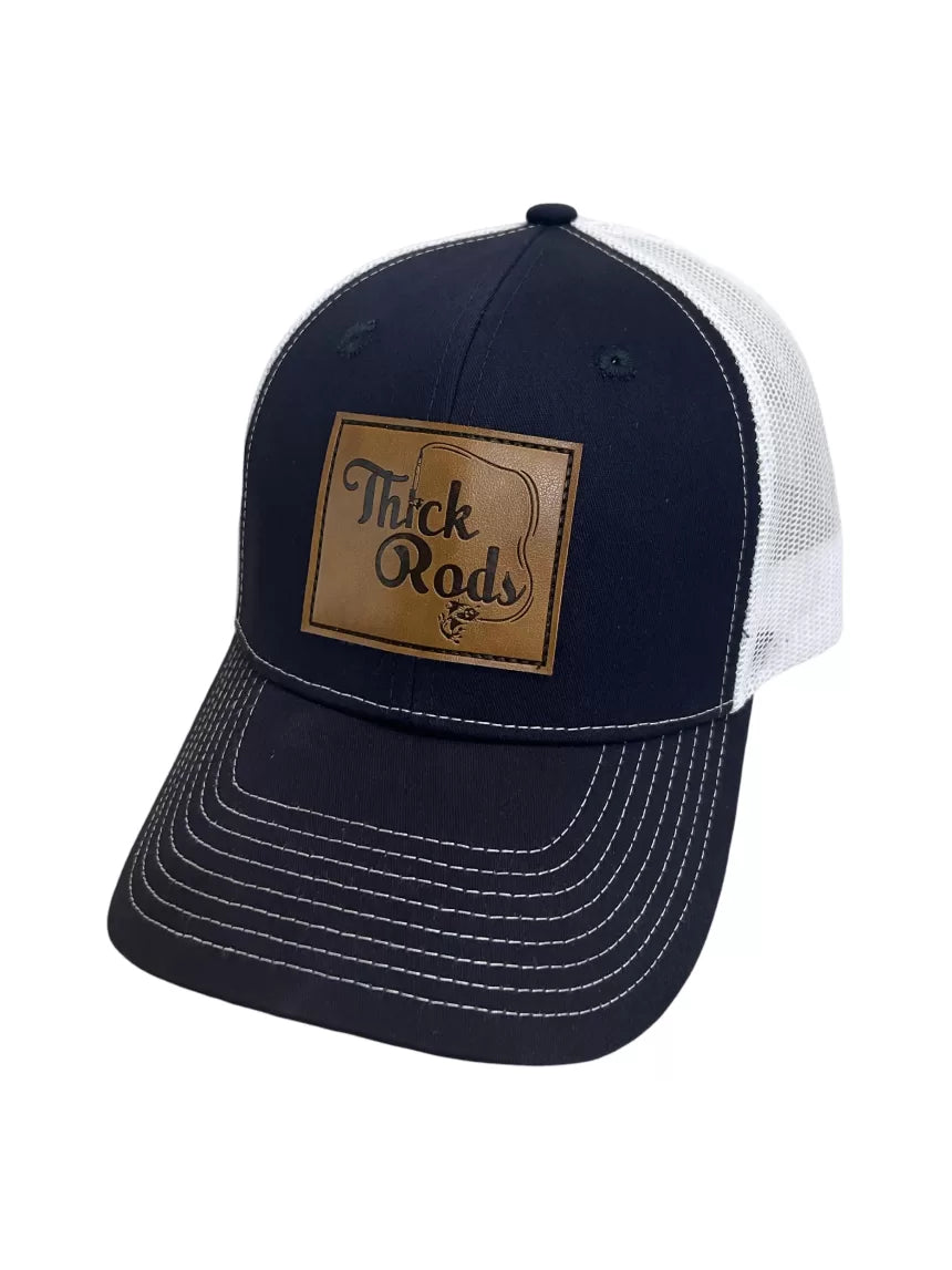 Leather Patch Ball Cap Breathable SnapBack