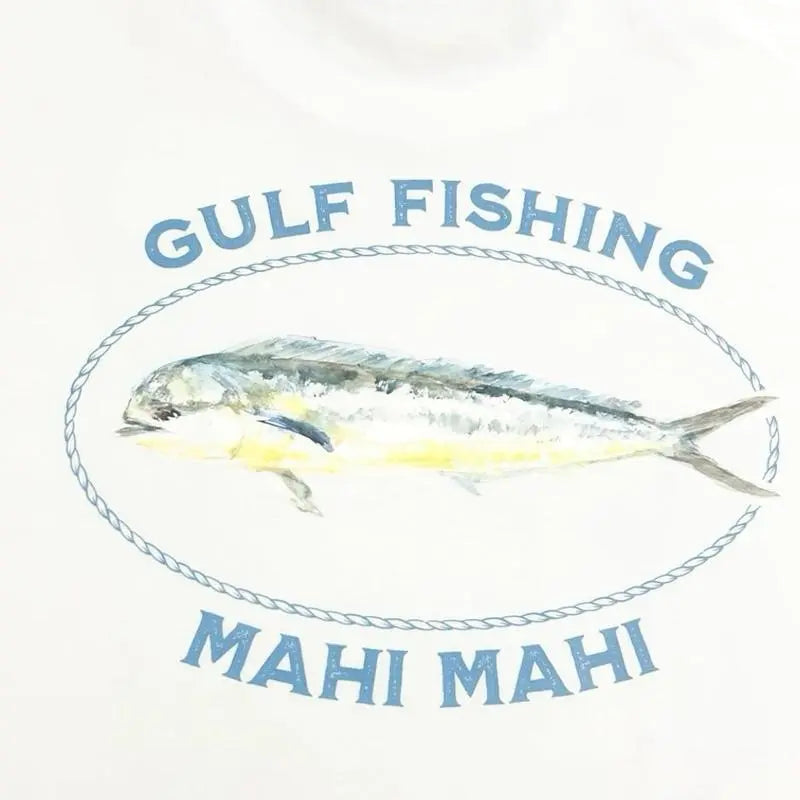 Gulf Fishing Red Snapper TShirt – White Tee with Red Fish Graphic Design