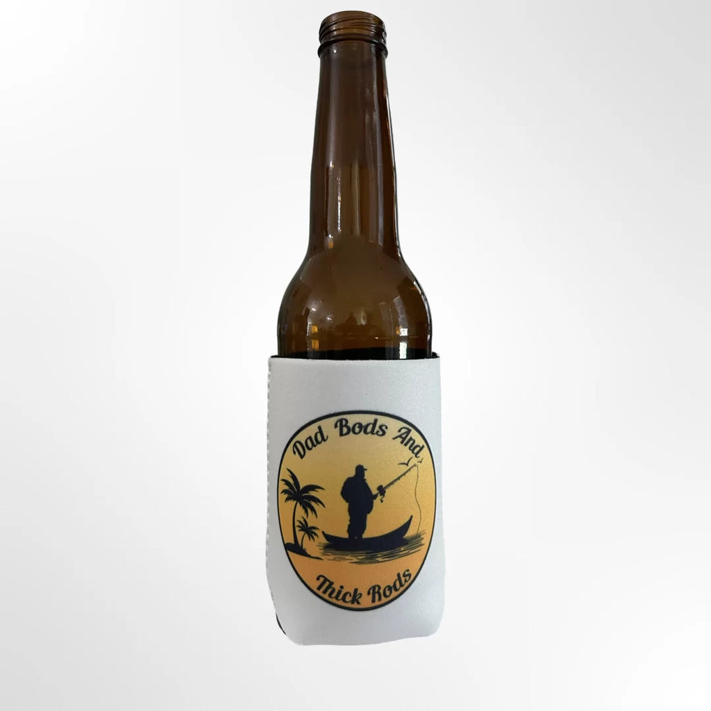 Dad Bods & Thick Rods White Koozie