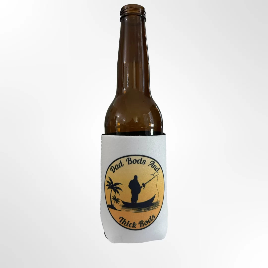 Dad Bods & Thick Rods White Koozie