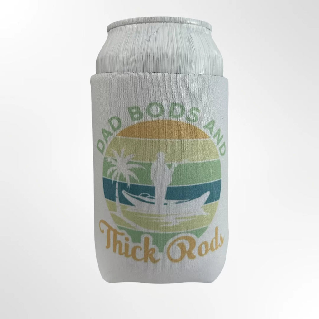 Dad Bods & Thick Rods White Koozie