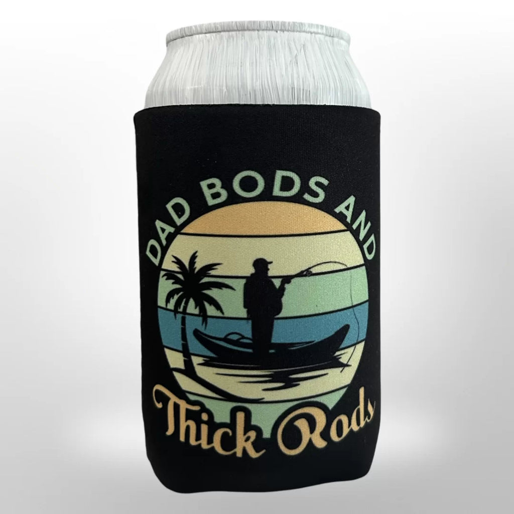 Dad Bods & Thick Rods Rainbow Koozie