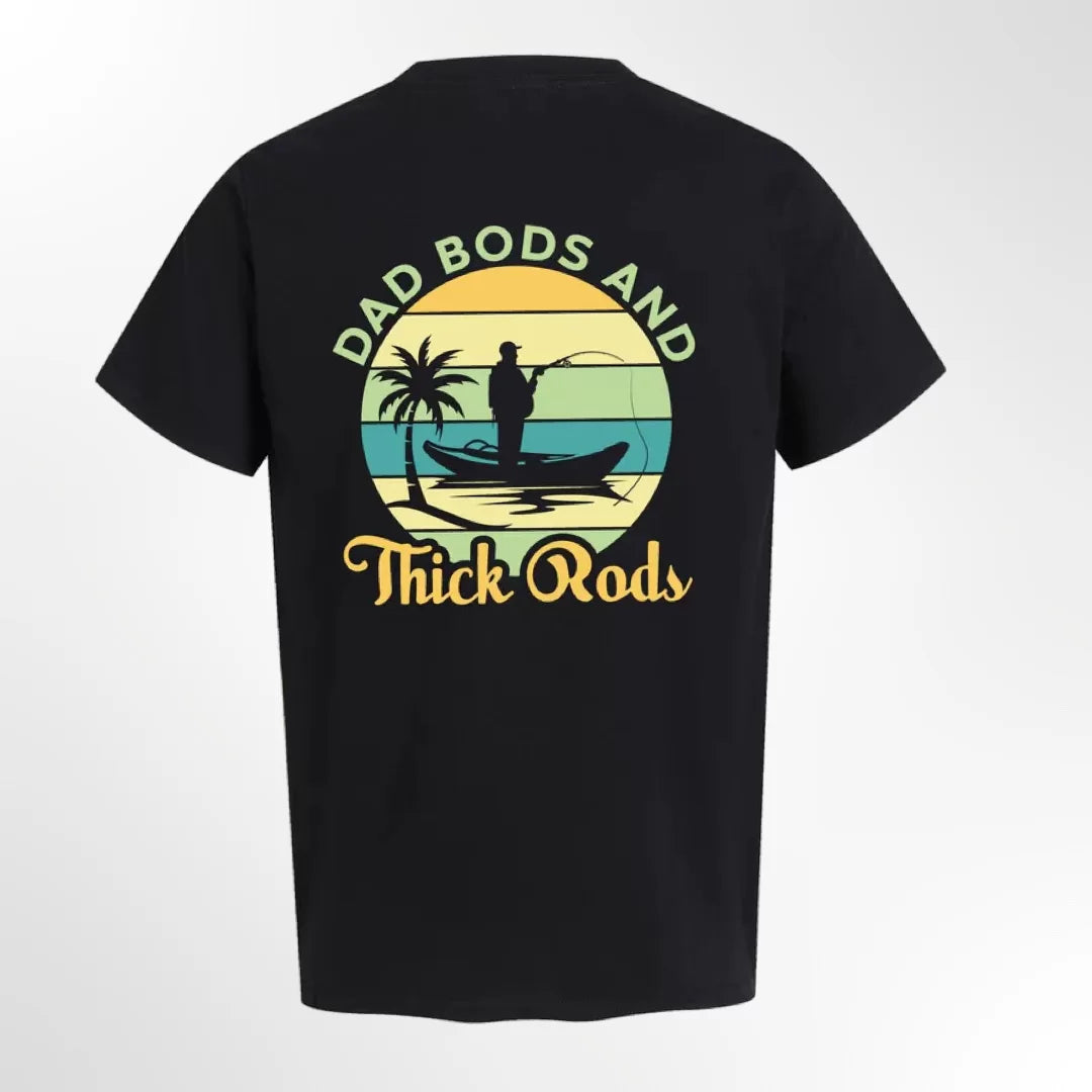 T-Shirt Front and Back Black (100% Cotton)